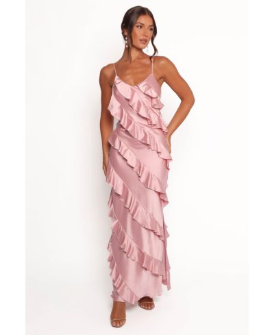 Женское вечернее платье Petal and Pup Ciao Ruffles Maxi Satin