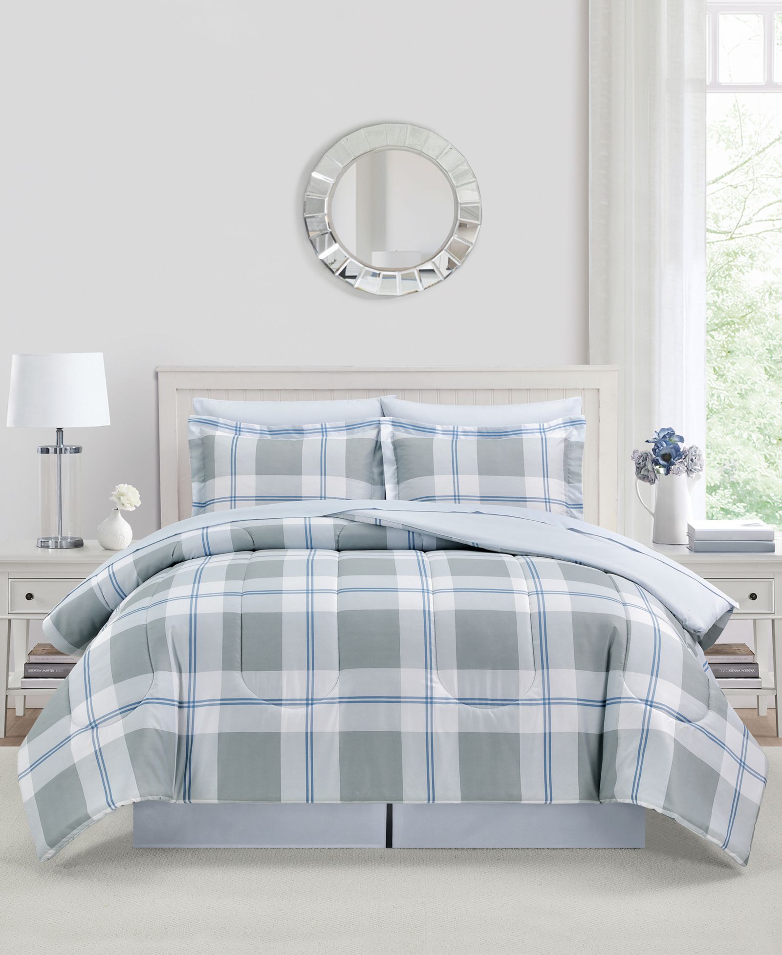 Macy's Emmett Plaid 8-Pc. Comforter Sets