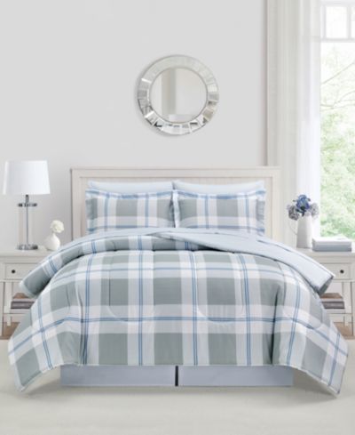 Комплект из 8 предметов Emmett Plaid Comforter Sets