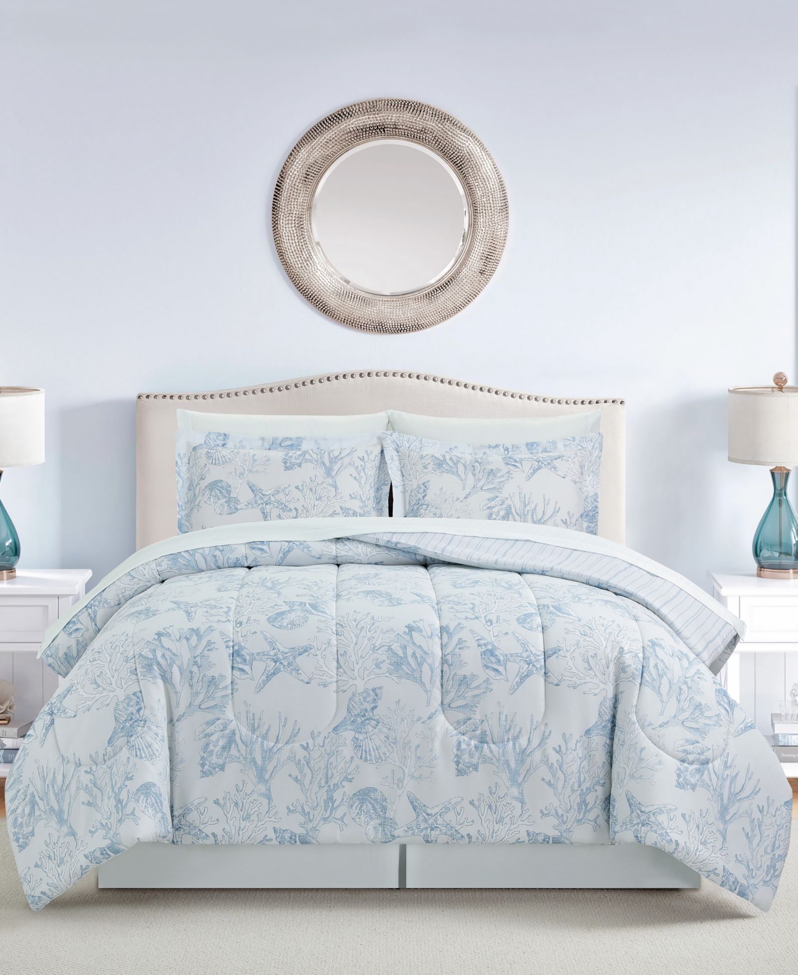 Macy's Coastal Coral 8-Pc. Comforter Sets