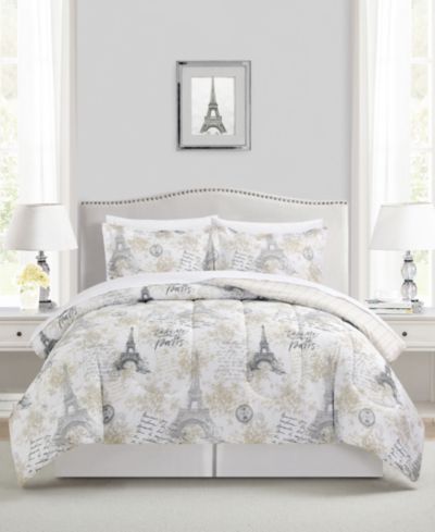 Macy's Paris Floral 8-Pc. Comforter Set