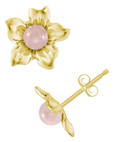 Rose Quartz/Yellow Gold