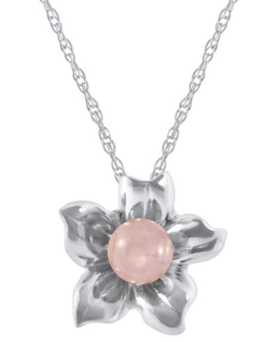Rose Quartz/White Gold