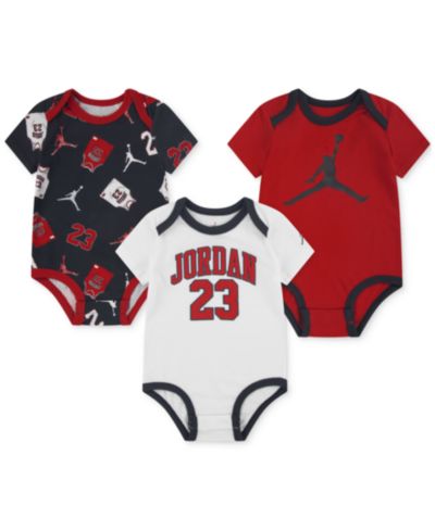 Jordan Baby Boy 3-Pack Short-Sleeve Jersey Bodysuits