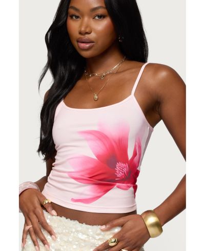 Женский топ Edikted Ashe Flower Tank Top