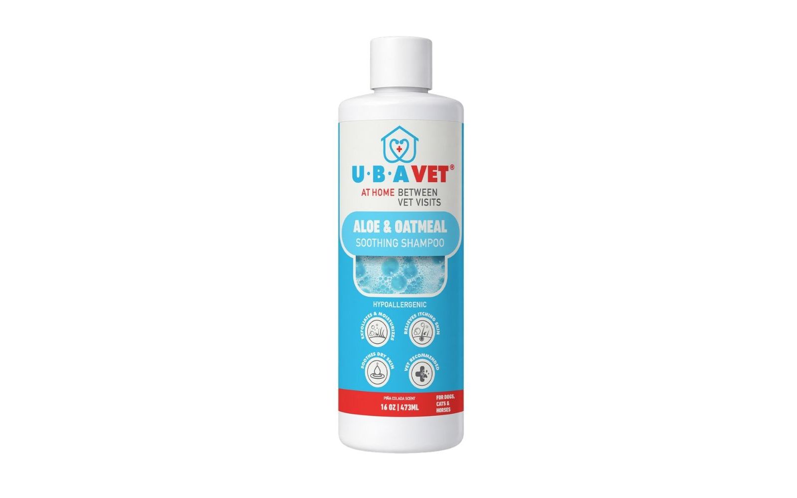 Шампунь UBAVET Aloe & Oatmeal для собак и кошек