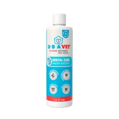 UBAVET Dental Care Water Additive for Dogs & Cats - Odorless & Tasteless Oral Health Solution (16 fl oz / 473 ml)