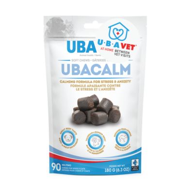 UBAVET UBACALM Calming Soft Chews for Dogs & Cats – Natural Stress & Anxiety Relief (90 ct)