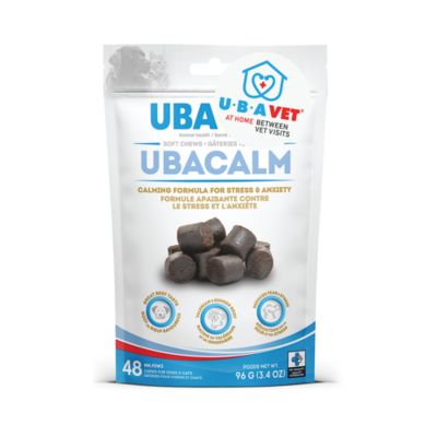 UBAVET UBACALM Calming Soft Chews for Dogs & Cats – Natural Stress & Anxiety Relief (48 ct)