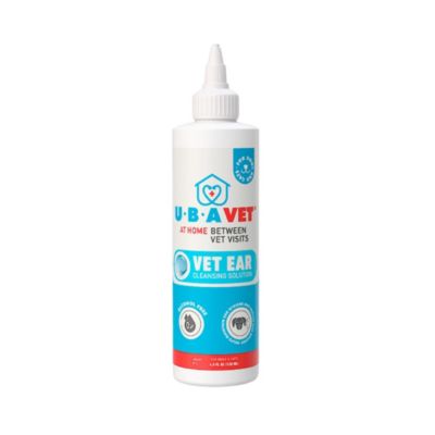 UBAVET Vet Ear Cleansing Solution for Dogs & Cats - (4 fl oz / 120ml)