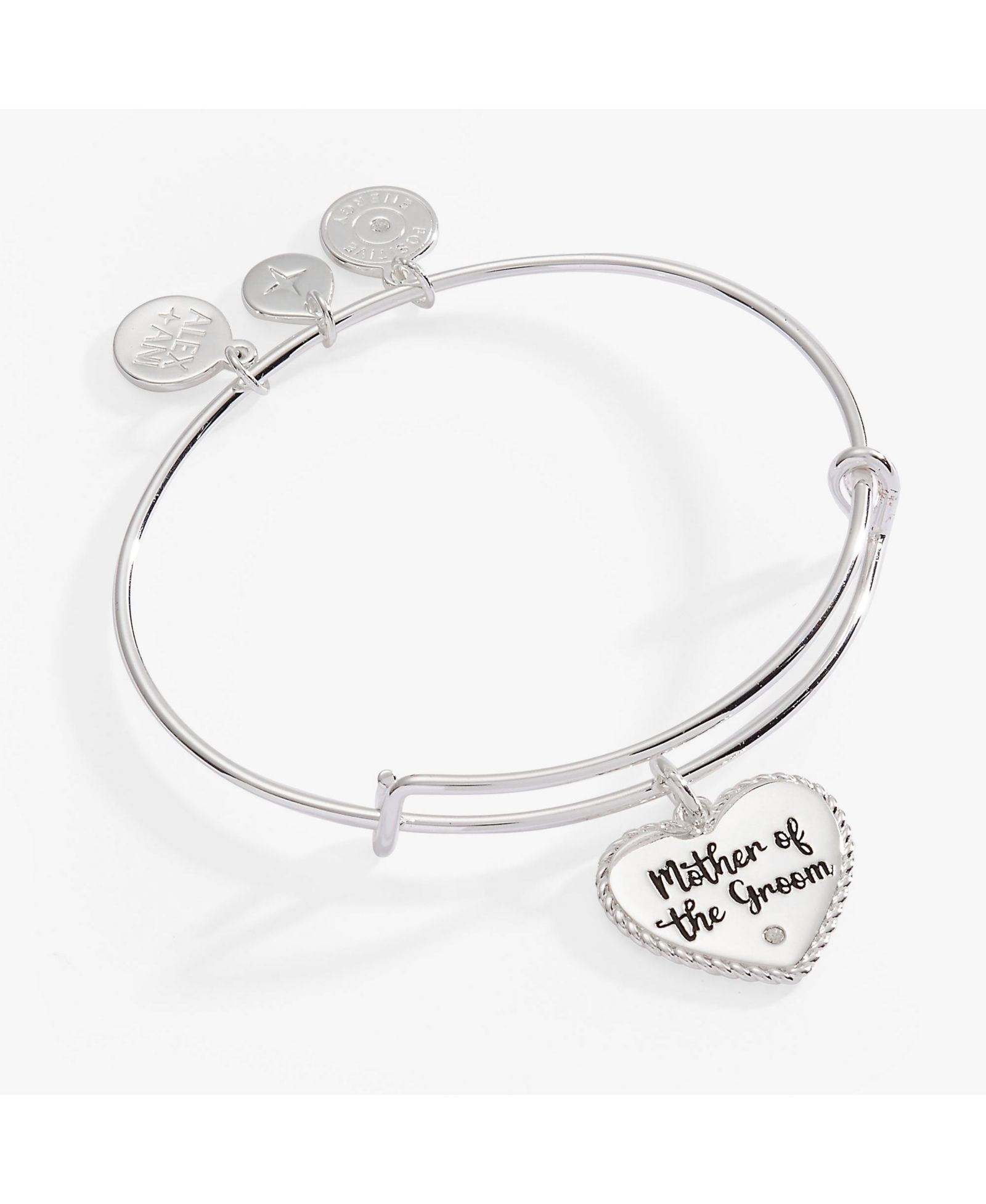 Alex and Ani браслет Mother Of The Groom Heart Bangle