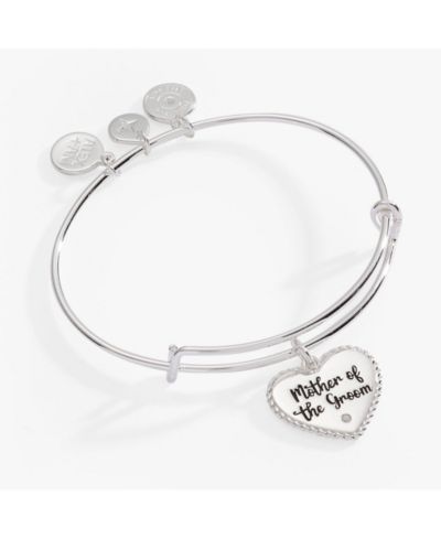 Mother Of The Groom Heart Bangle Bracelet