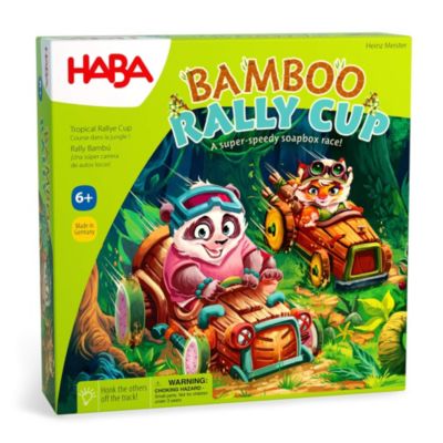 Haba Bamboo Rally Cup Strategy Family Racing Board Game, Ages 6+