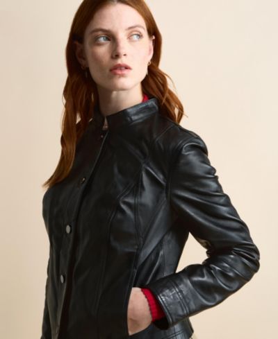Furniq UK Women's Amelia Leather Jacket