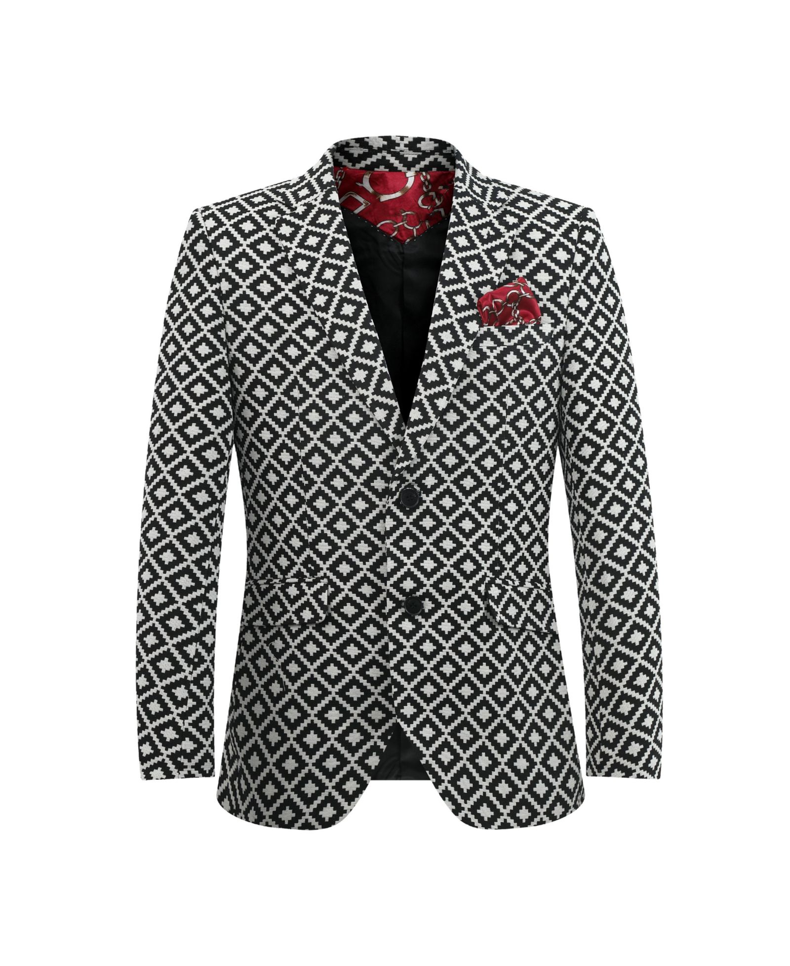 Elie Balleh Boys Black Postage Stamp Brocade Jacket