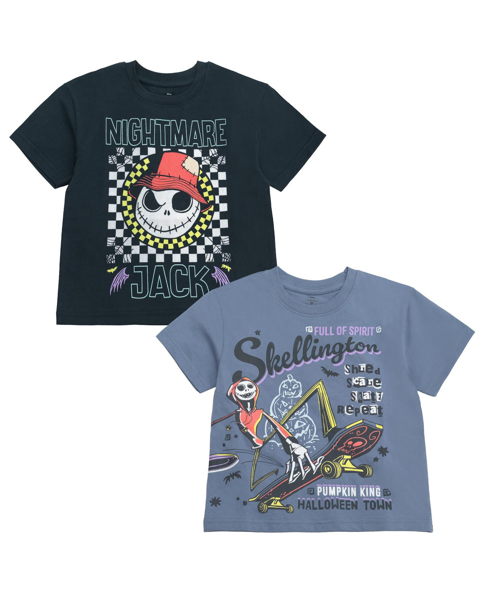 Мальчиковые футболки Nightmare Before Christmas Disney 2 шт