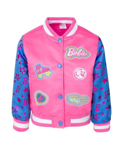 Куртка-бомбер Barbie для девочек Varsity