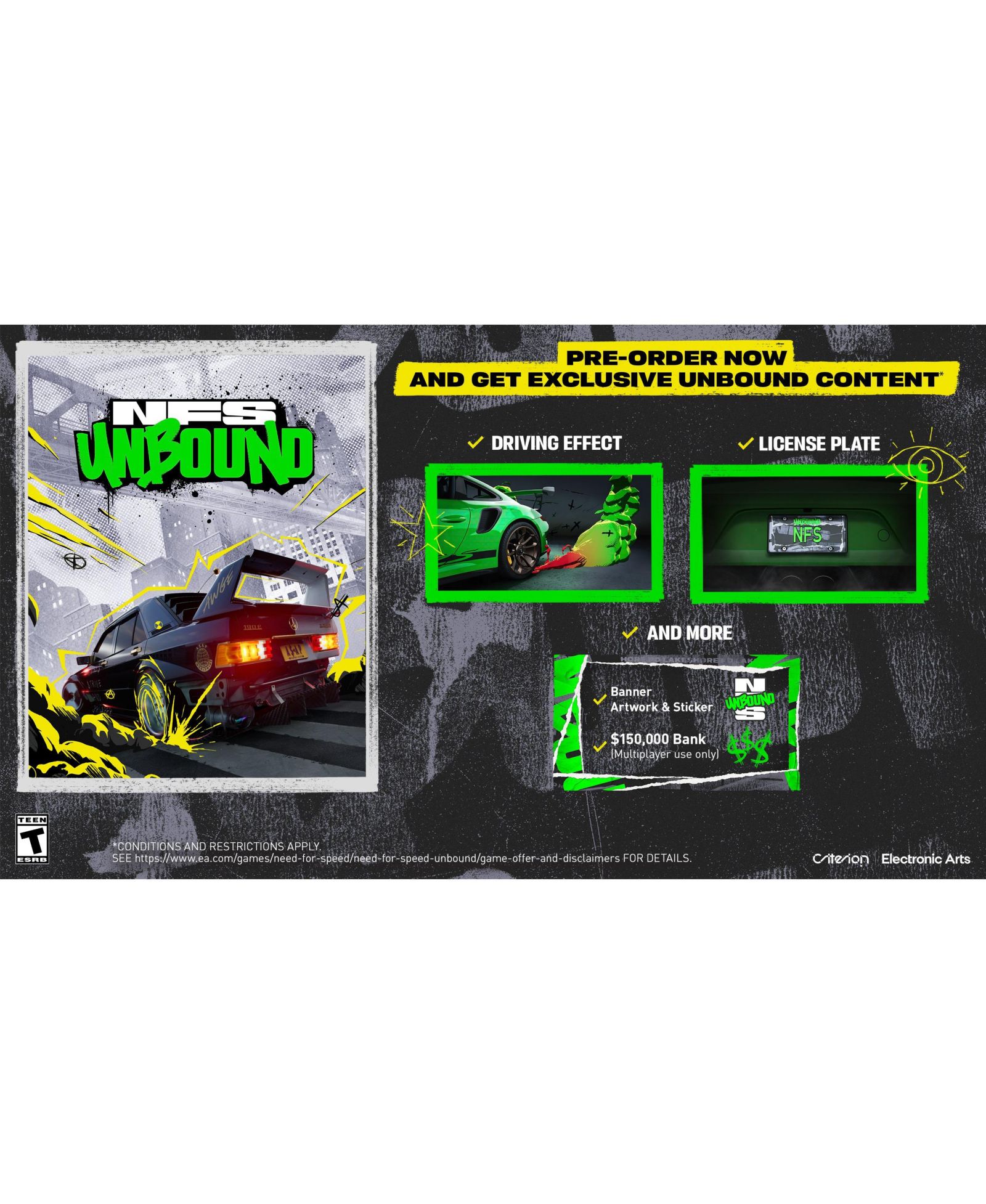 Игра PS5 - NFS UNBOUND от Electronic Arts