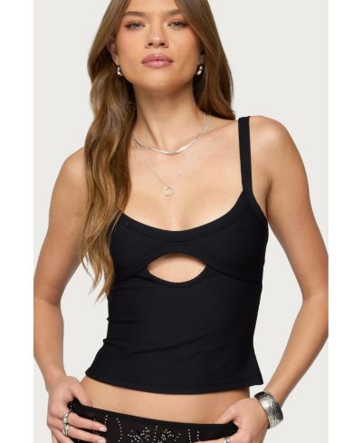 Edikted Женский топ Karin Cut Out Ribbed Tank Top
