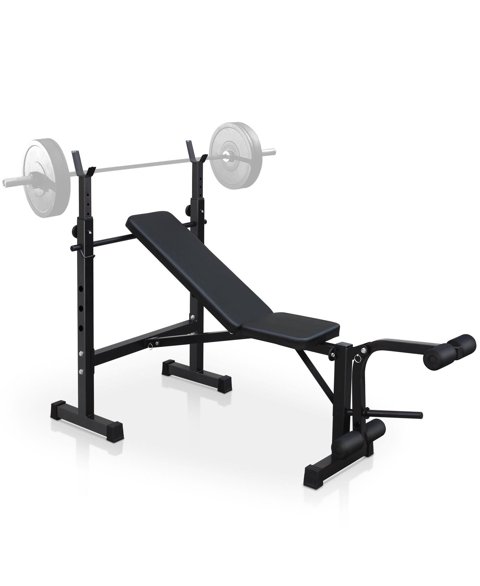 Weight Bench Bench Press Set with Squat Rack and Bench for Home Gym Full-Body Workout