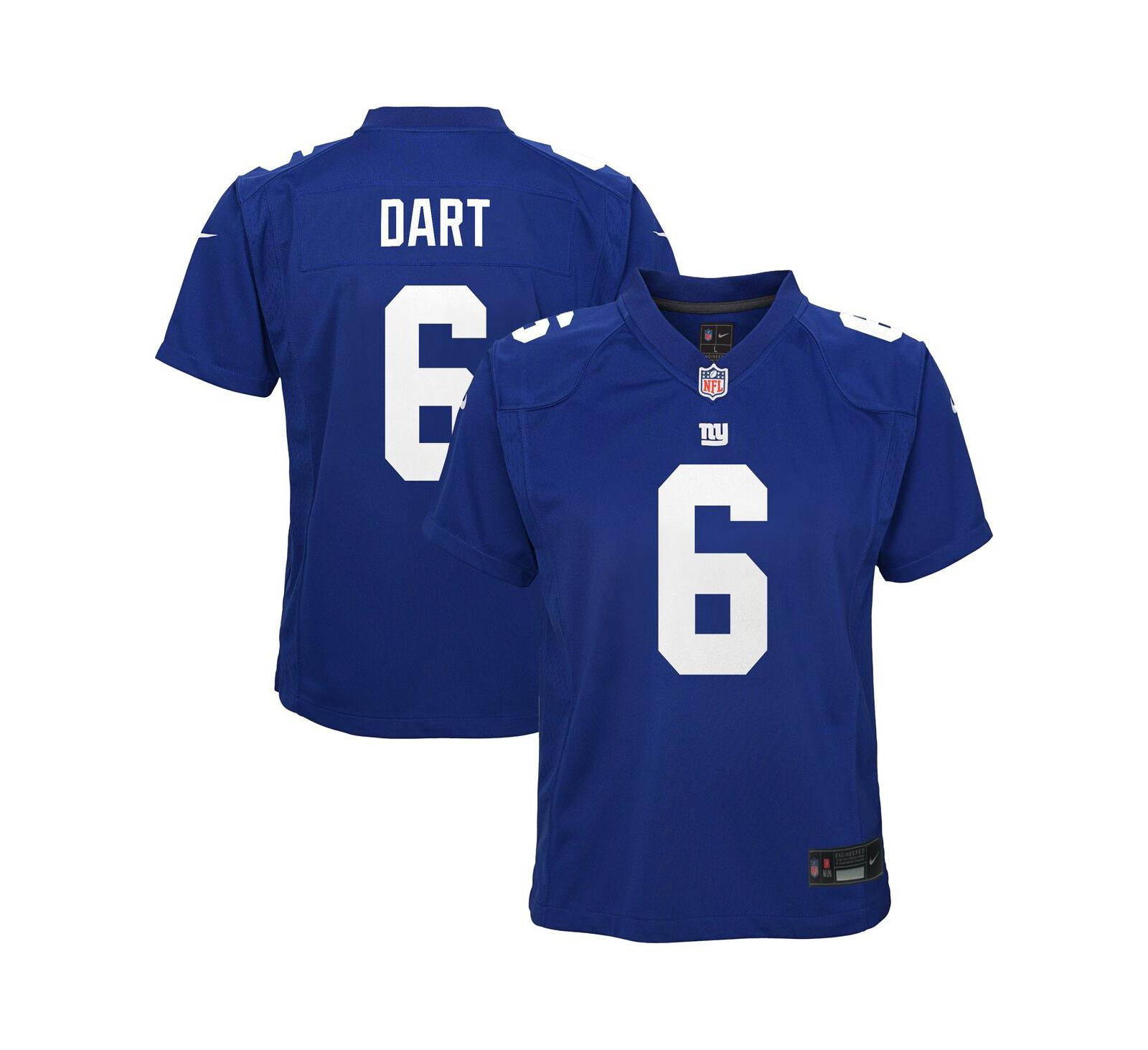 Спортивная джерси Nike Jaxson Dart для мальчиков и девочек New York Giants