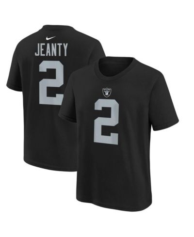 Nike футболка для мальчиков и девочек, Ashton Jeanty Las Vegas Raiders