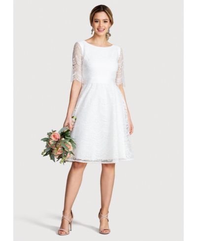 Платье Alie Street London Women's Evie 3/4 Sleeve Knee Length Lace