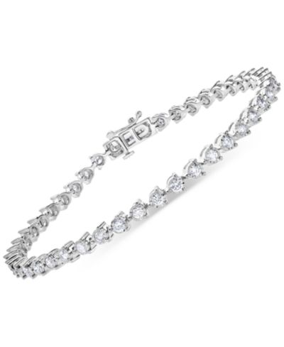 Forever Grown Diamonds браслет Tennis из выращенных в лаборатории бриллиантов (2 ct. t.w.) в стерлинговом серебре