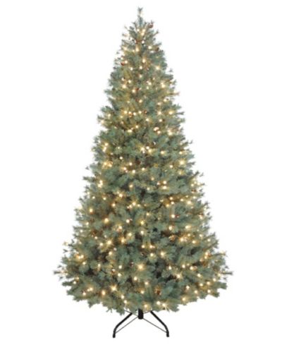 Puleo 7.5 ft. Pre-Lit Hampton Spruce Artificial Christmas Tree