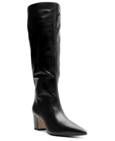 Arezzo Women's Julie Mid Block Heel Tall Boots