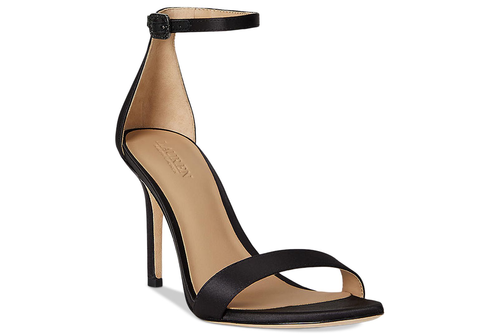 Lauren Ralph Lauren Women's Allie Pavé-Buckle Satin Sandals