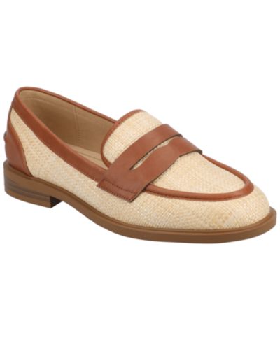 Cognac/Natural Raffia