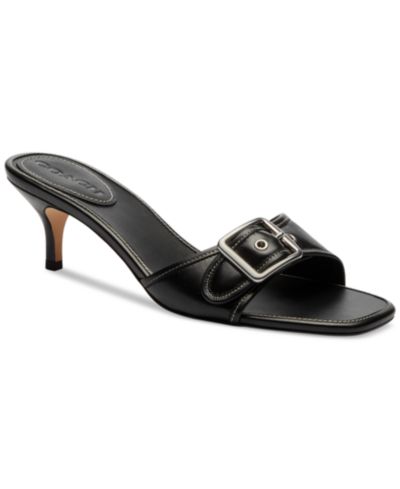 COACH Женские Margot Slip-On Kitten Heel Sandals