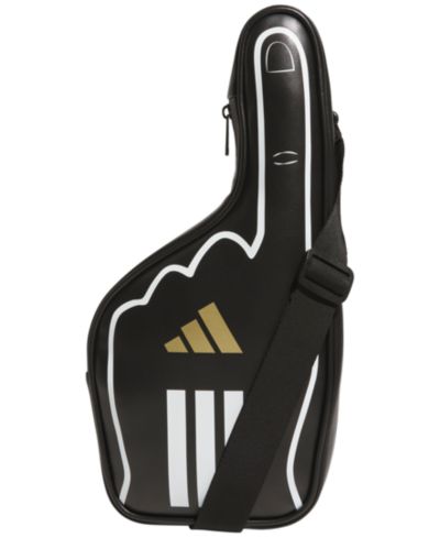 adidas Men's Finger Design Zip-Up Crossbody Bag