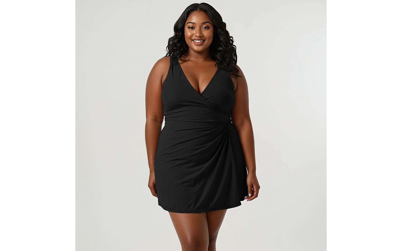 Calypsa Plus Size платье-купальник Alana с регулируемыми лямками