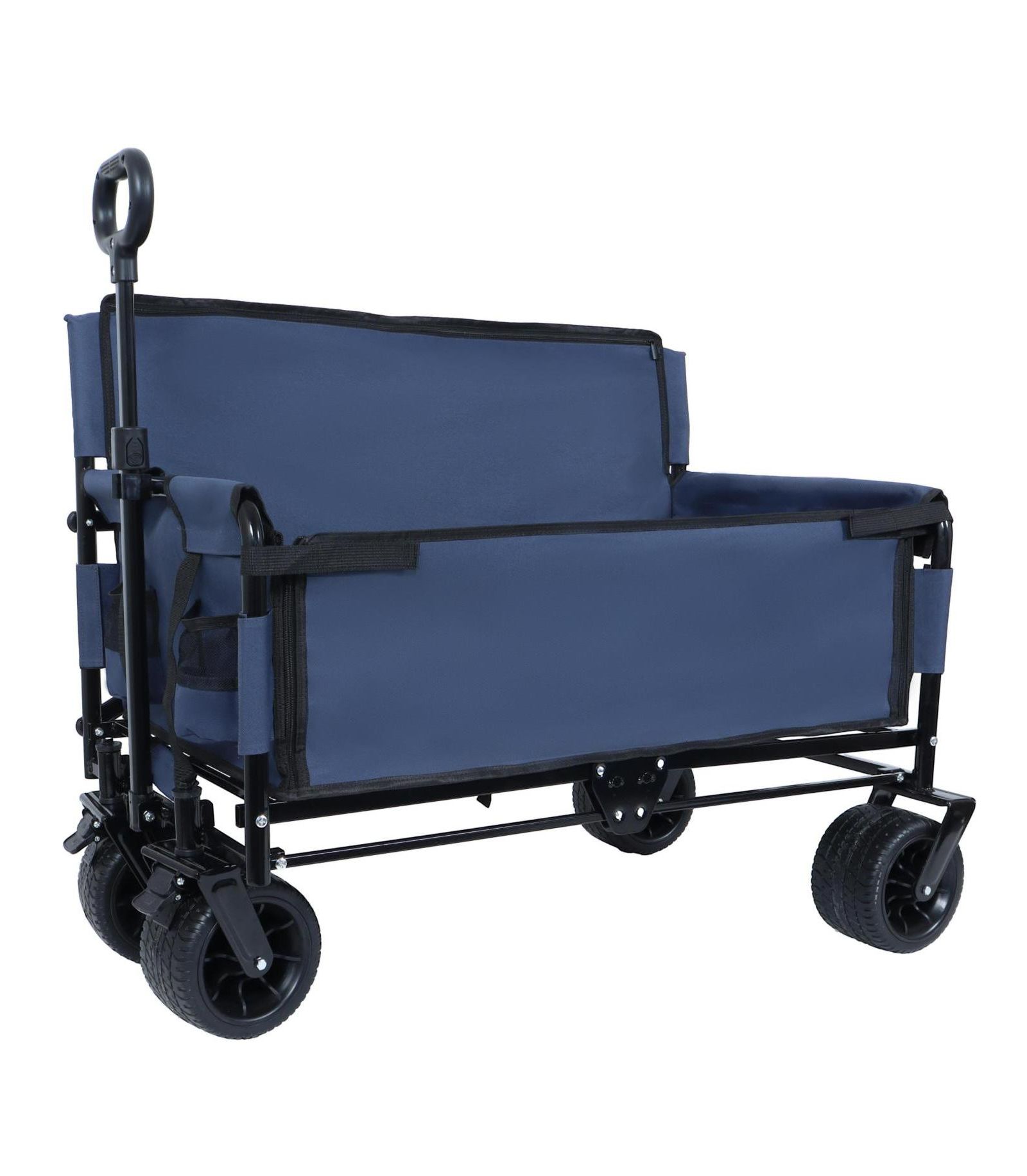 3-in-1 Folding Wagon Cart - 500lb, All-Terrain, Dark Blue