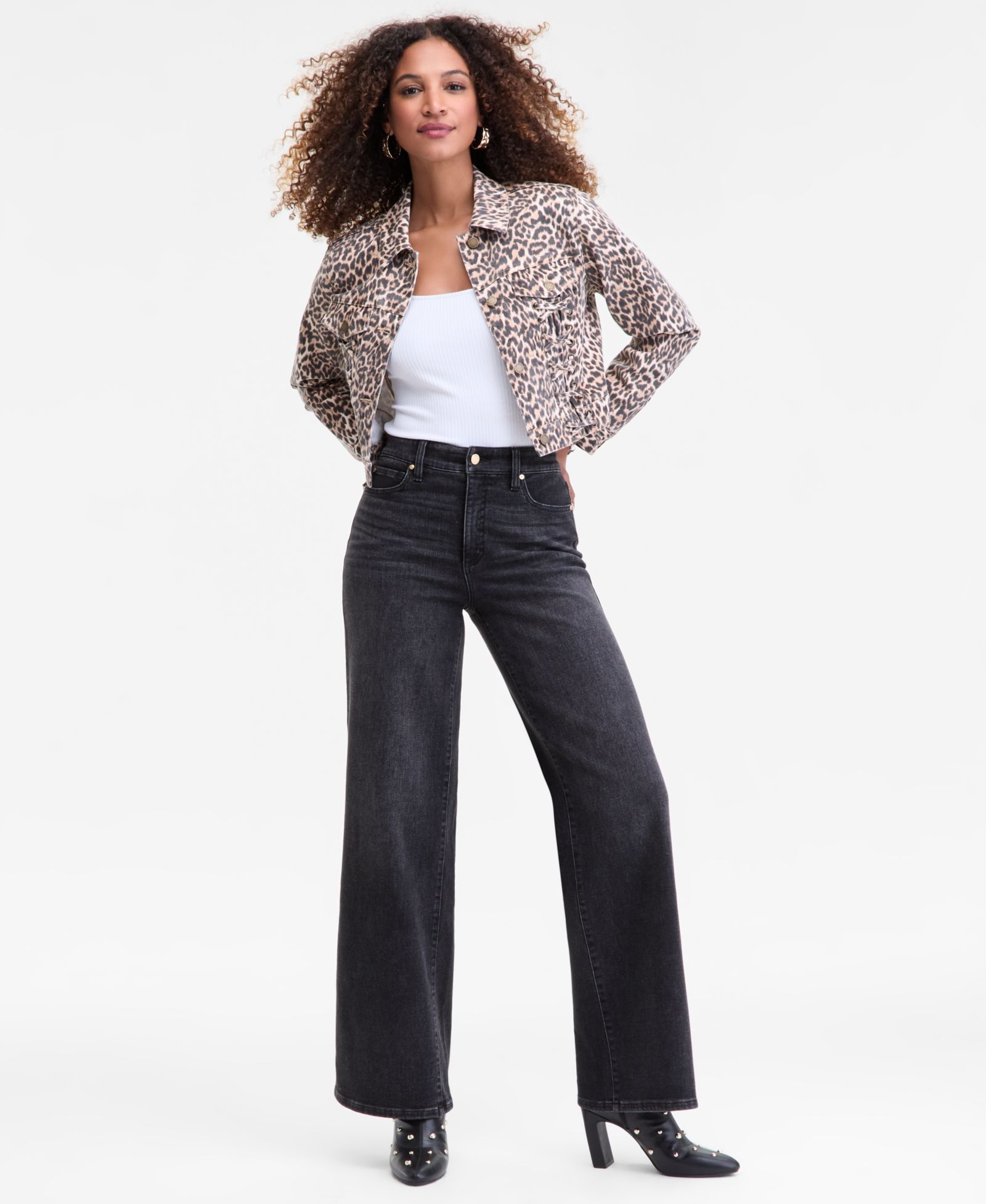 I.N.C. International Concepts Women's High-Rise Wide-Leg Jeans, Macy's Exclusive
