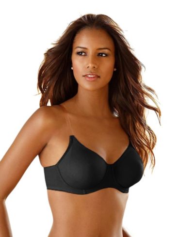 LASCANA Women's Clear Strap Underwire Non-Padded T-Shirt Bra