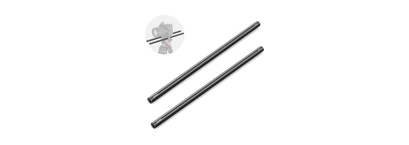 Neewer Набор из 2 удлинительных штанг 16"/40cm (15mm) из алюминиевого сплава для системы LWS Rod Rail, SR024