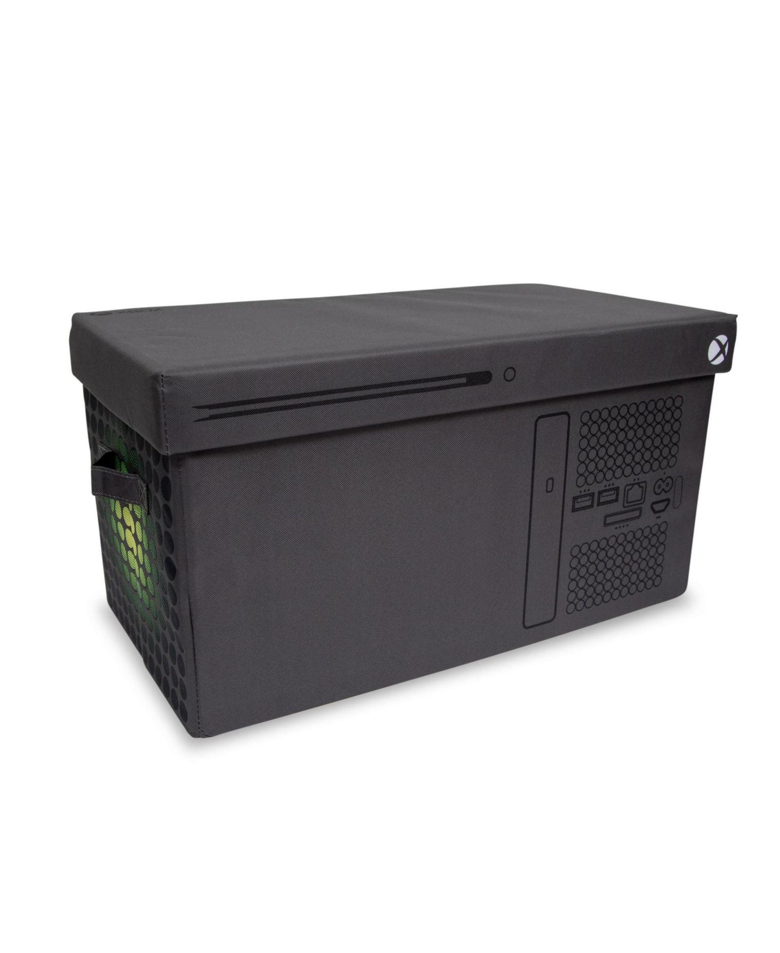 Xbox Series X Logo Storage Bin Chest Organizer with Lid | 24 x 12 Inches