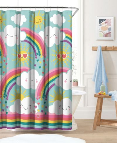 Штора для душа Dream Factory Rainbow, расклешенная, 72" x 72"