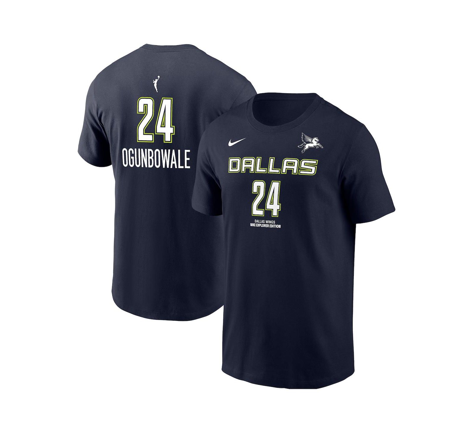 Мужская футболка Nike Arike Ogunbowale Navy Dallas Wings Explorer Edition