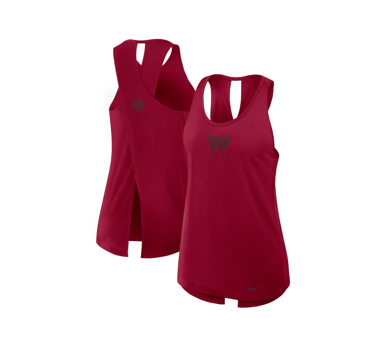 Nike Женский спортивный топ Mango Washington Commanders Glory Crisscross Performance Burgundy