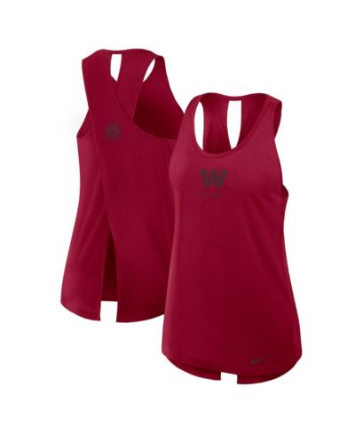 Nike Women's Burgundy Washington Commanders Glory Crisscross Performance Tank Top
