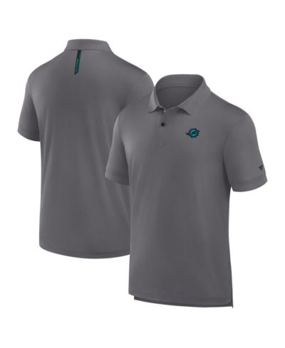 Fanatics Men's Heather Gray Miami Dolphins Front Office Move Mono Polo Shirt