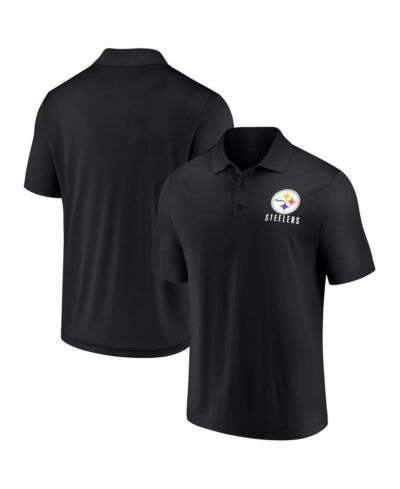 Мужское поло Fanatics Black Pittsburgh Steelers Lockup