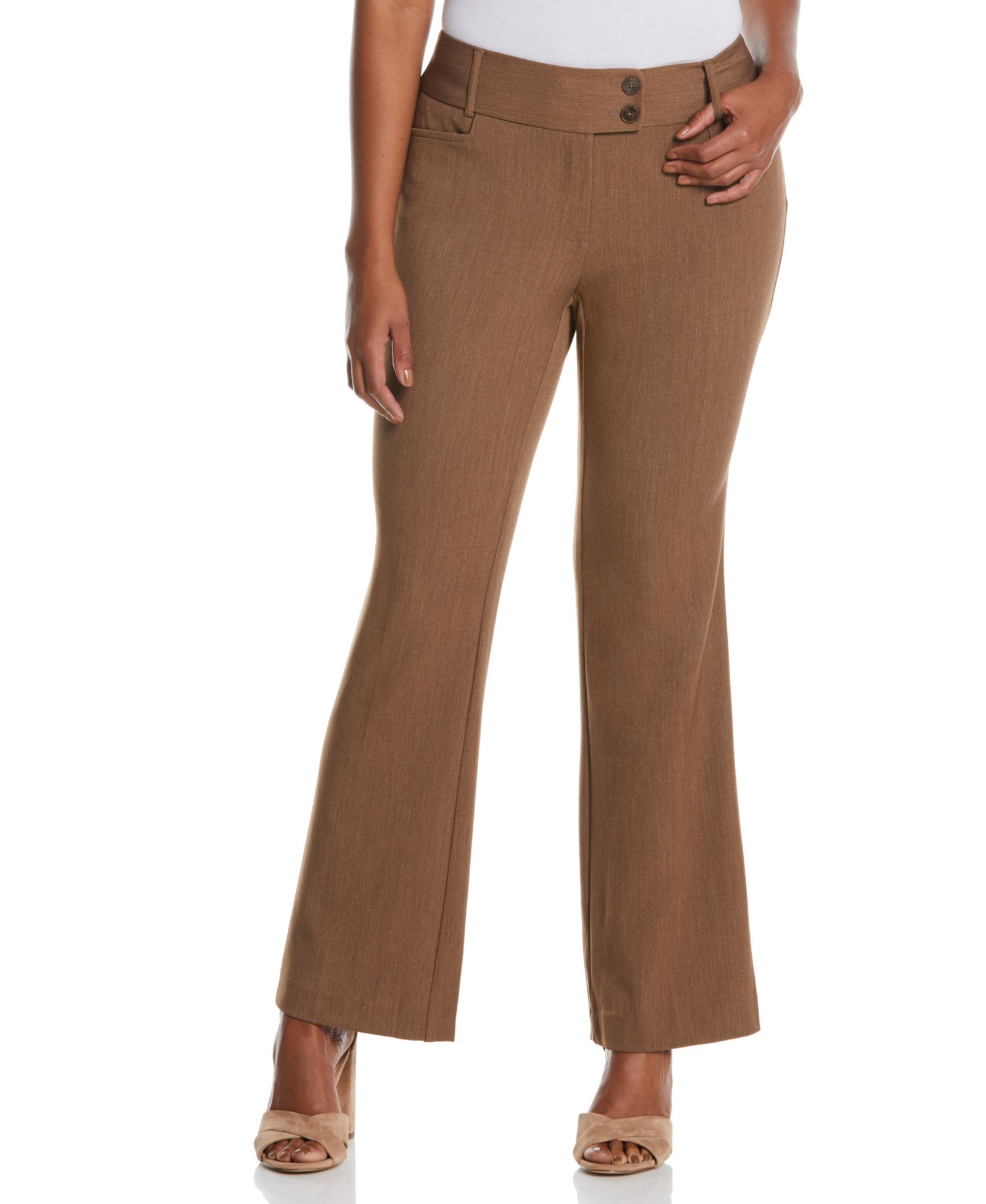 Rafaella Petite Curvy Fit Boot Cut Pants