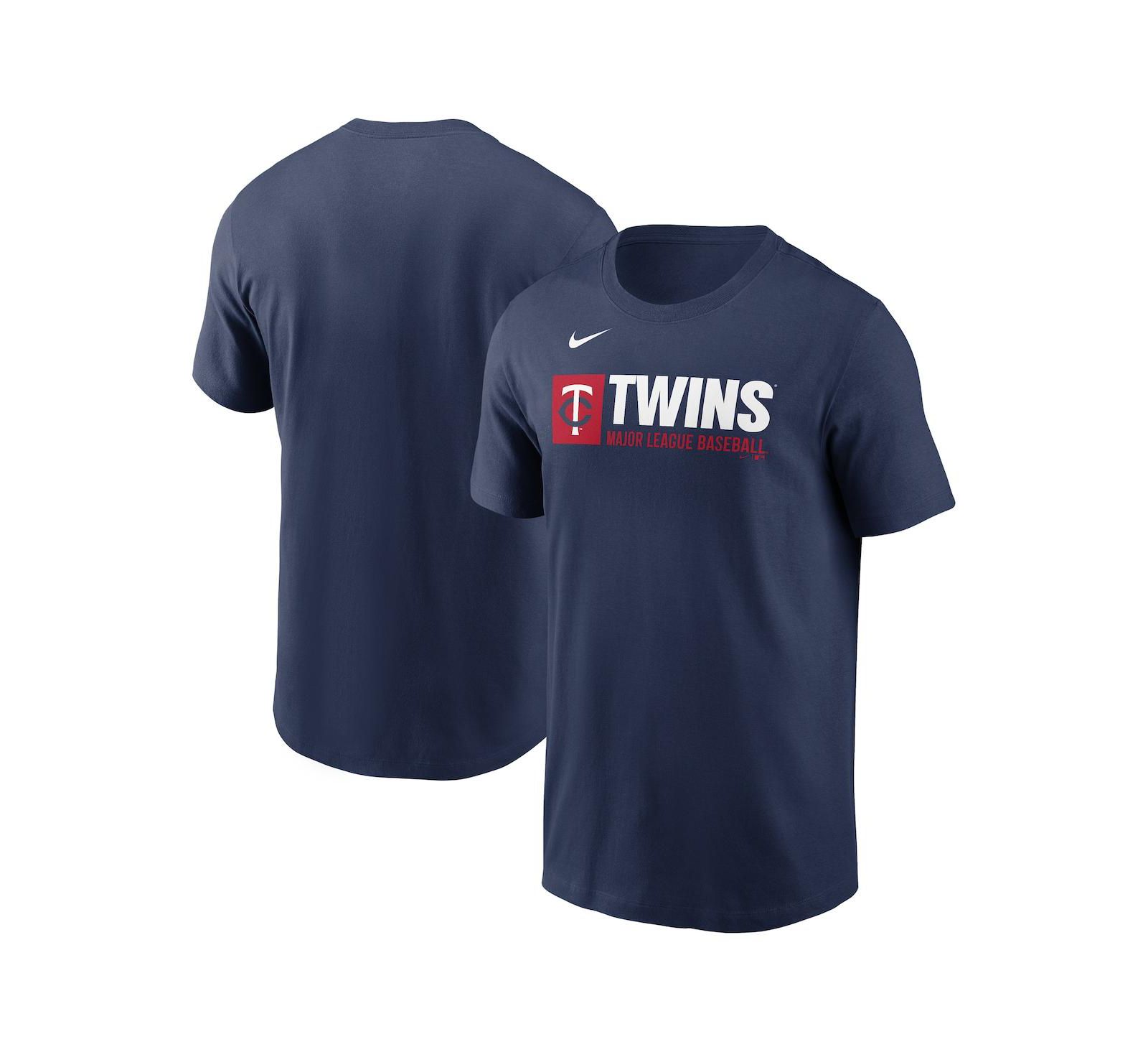 Мужская футболка Nike Navy Minnesota Twins Team Block