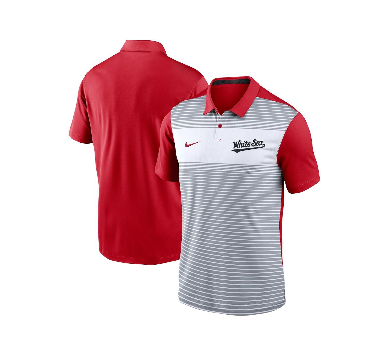 Nike Men's White/Red Chicago White Sox 2025 City Connect Fashion Legacy Icon Vapor Performance Polo Shirt