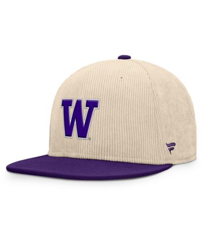 Fanatics Мужская бежевая кепка Washington Huskies Catcher Snapback